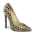 Pleaser Pompe da donna SEXY-20 tan pu (ghepardo stampa)