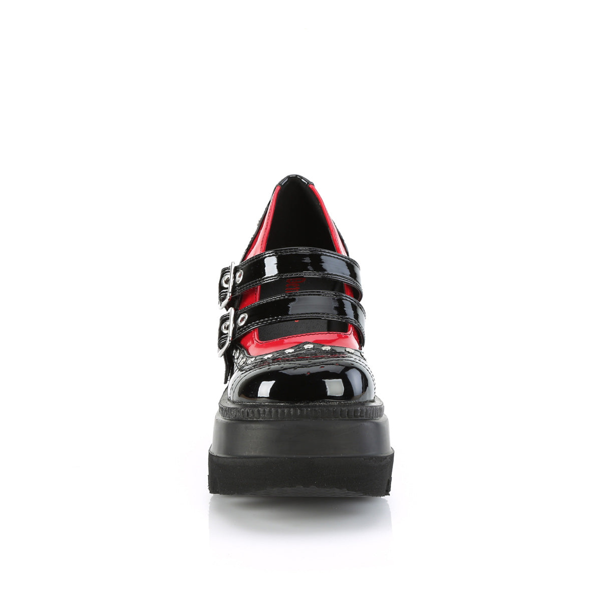 DemoniaCult Pumps SHAKER-27 Blk-Red Pat