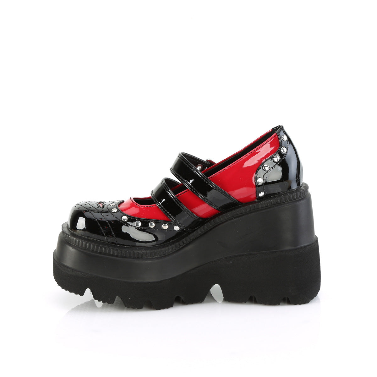 DemoniaCult Pumps SHAKER-27 Blk-Red Pat