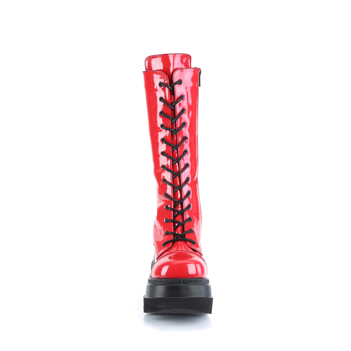DemoniaCult Boots SHAKER-72 Red Patent