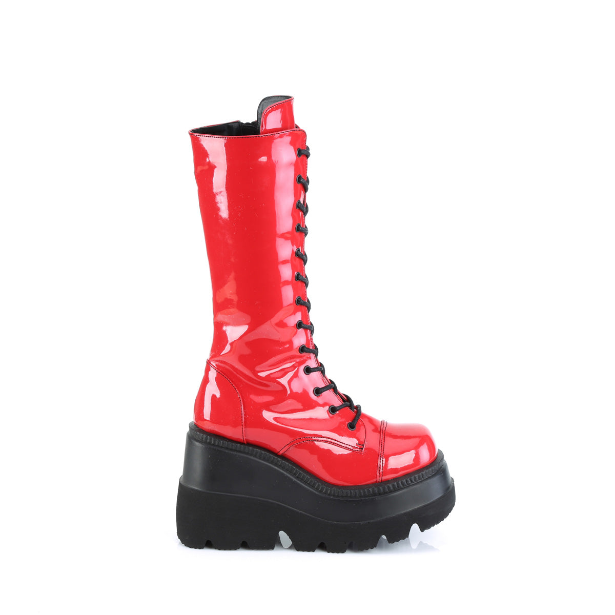 DemoniaCult Boots SHAKER-72 Red Patent