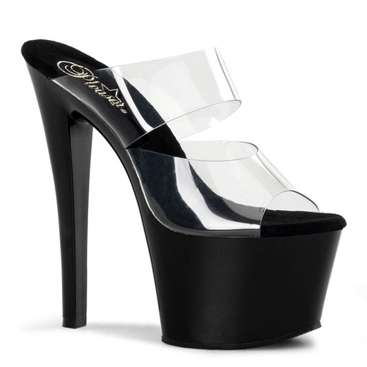 Pleaser Sandali da donna SKY-302 CLR / BLK