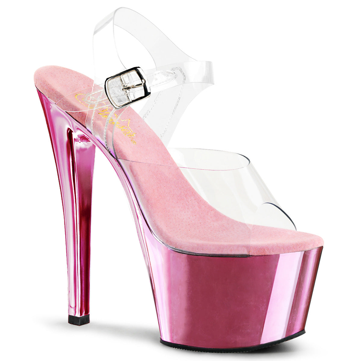 Pleaser Sandali da donna SKY-308 clr / b. Cromo rosa
