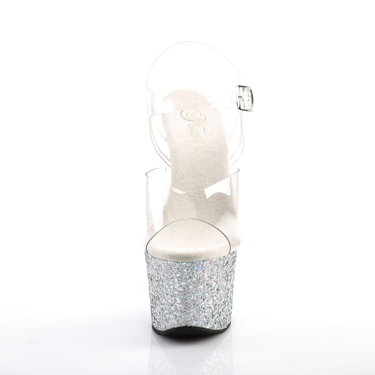 Pleaser Sandali da donna SKY-308LG CLR / SLVI multi glitter