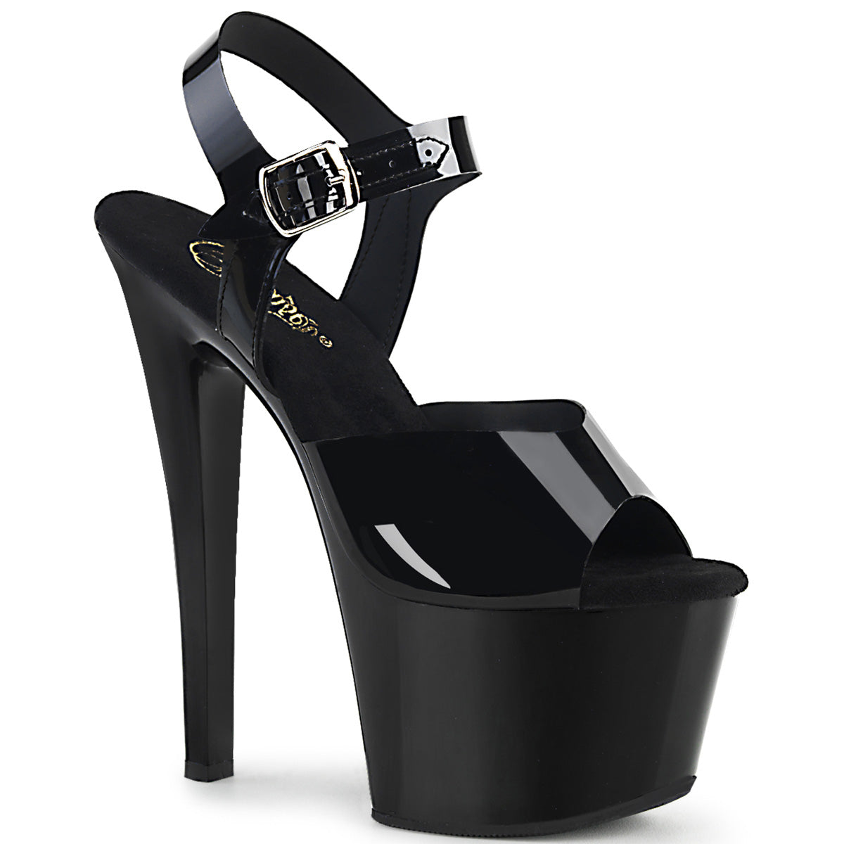 Pleaser Sandali da donna SKY-308N BLK (Jelly-Like) TPU / BLK