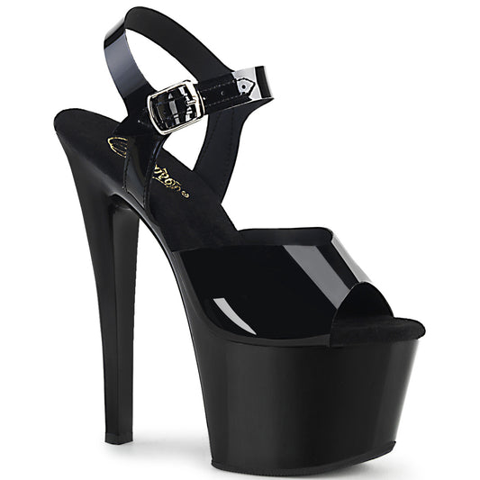 Pleaser Sandali da donna SKY-308N BLK (Jelly-Like) TPU / BLK
