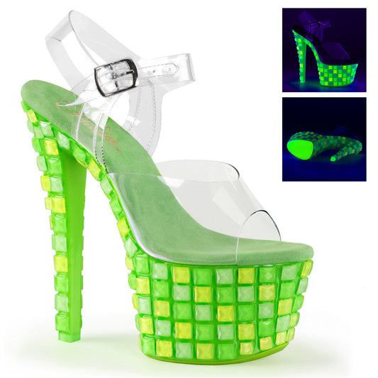 Pleaser Sandali da donna SKY-308uvtl clr / neon verde