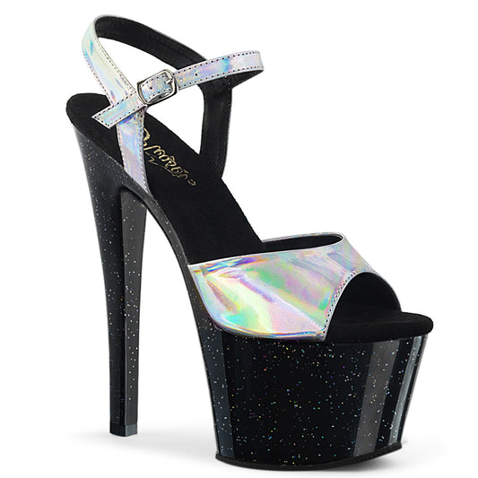 Pleaser Sandali da donna SKY-309HG SLV Hologram / Blk