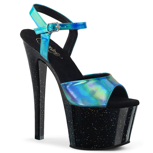 Pleaser Sandali da donna SKY-309HG Hologram turchese / BLK