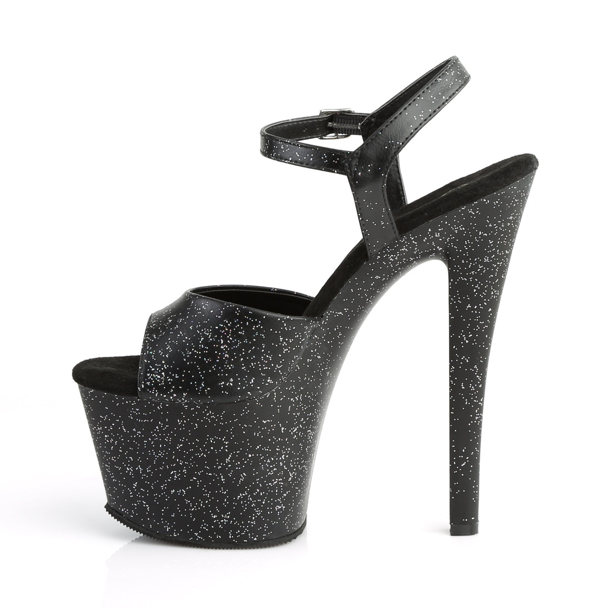 Pleaser Sandali da donna SKY-309MMG BLK PELLE PELLE / BLK MATTE