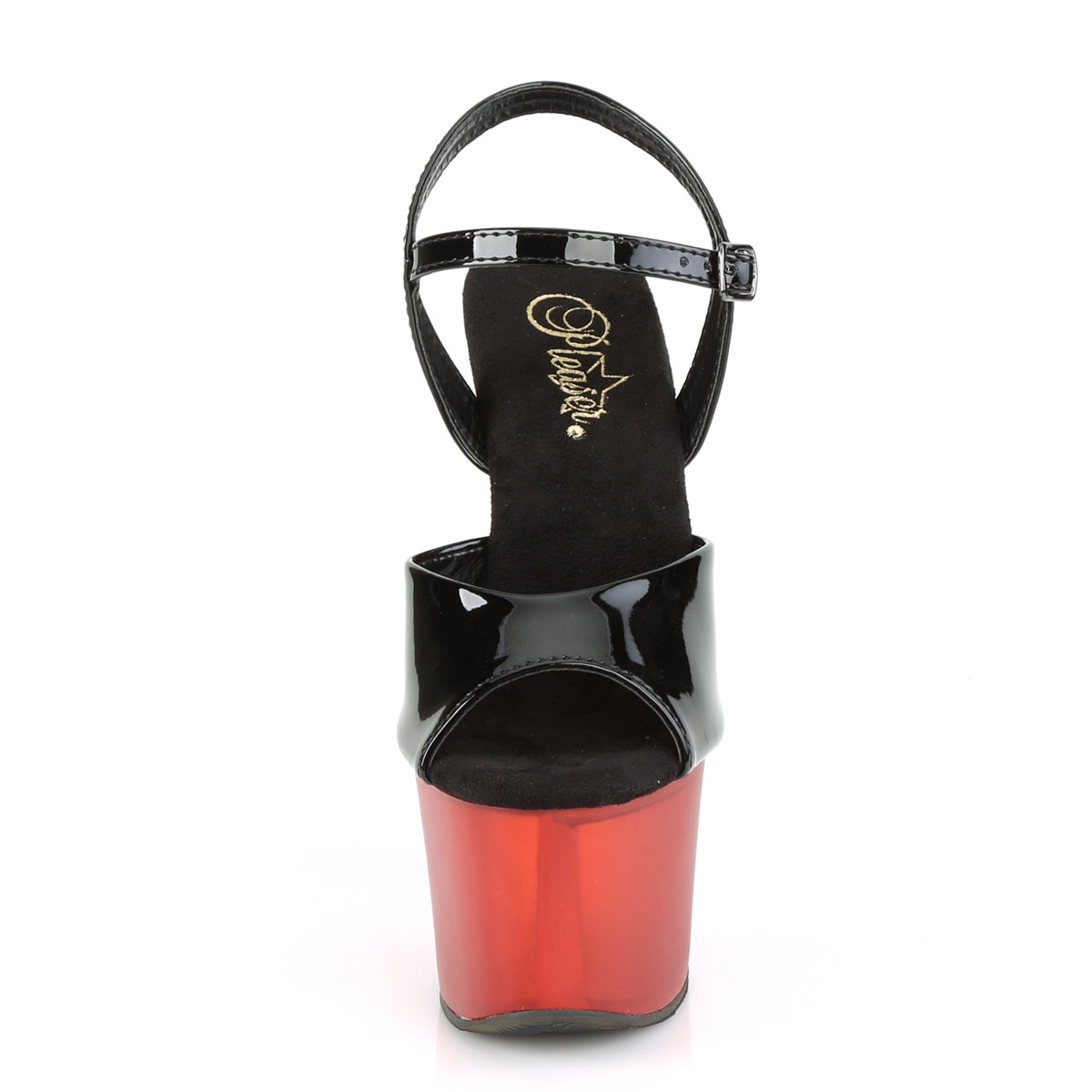 Pleaser Sandali da donna SKY-309T BLK PAT / Rosso smerigliato