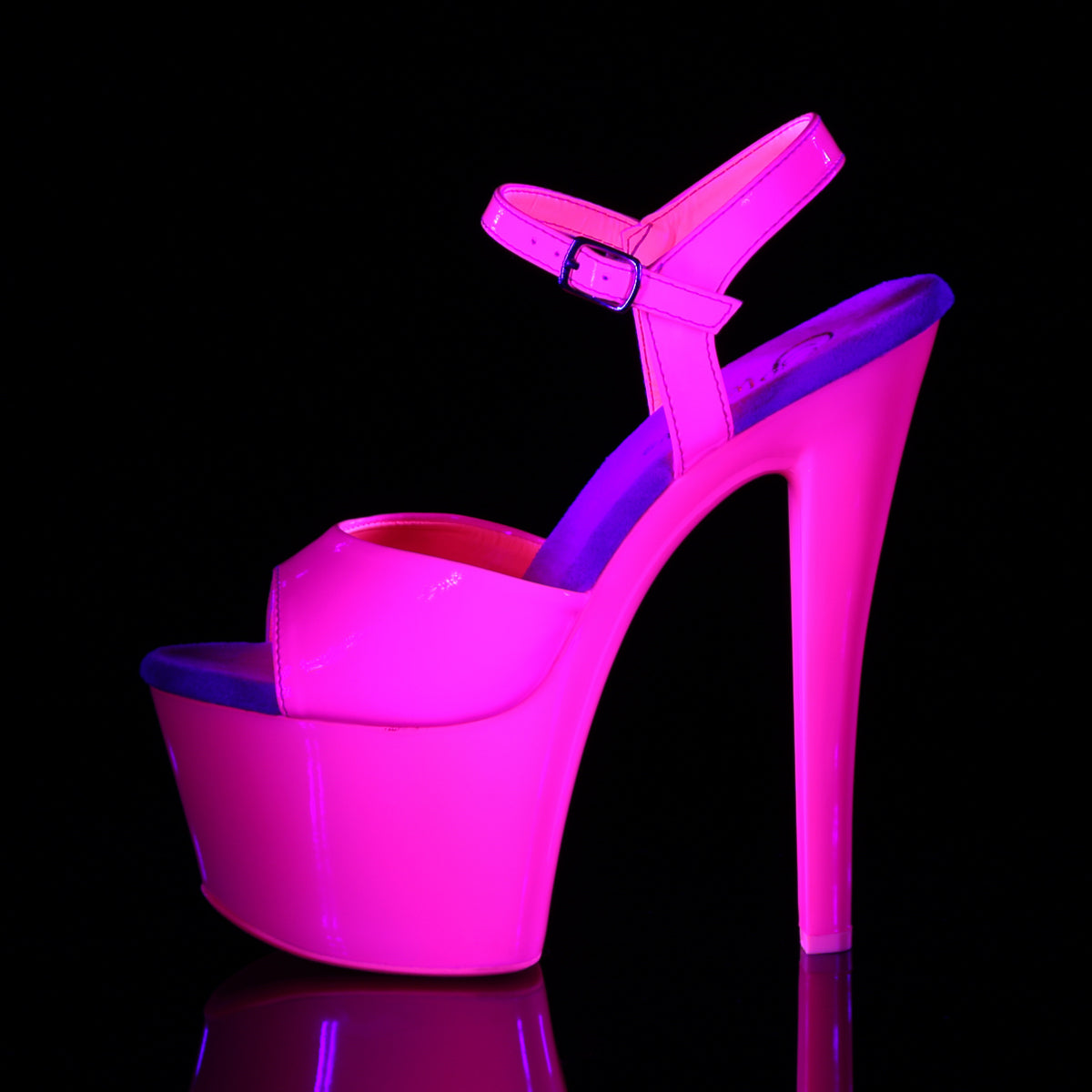 Pleaser Sandali da donna SKY-309UV neon h. rosa / h. Rosa