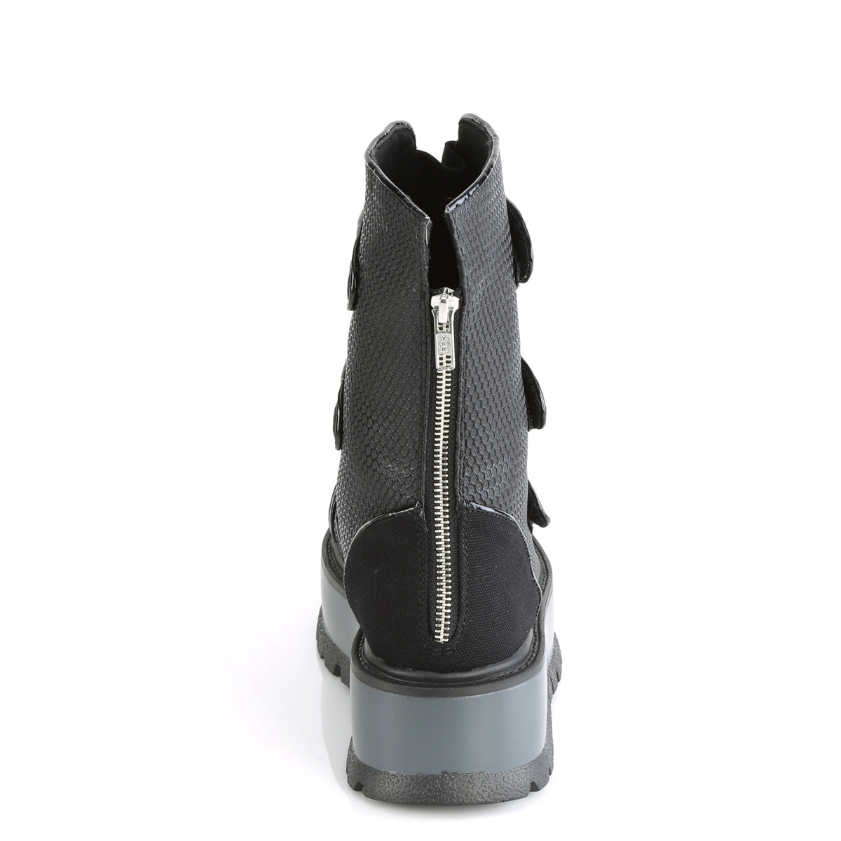 DemoniaCult Stivali da donna SLACKER-101 blk vegan cuoio
