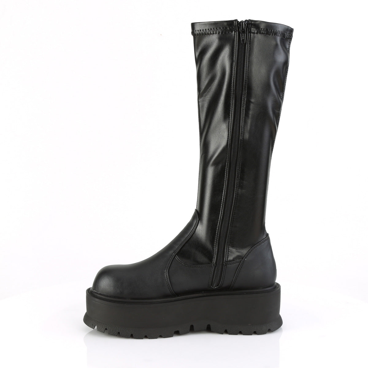 DemoniaCult Stivali da donna SLACKER-200 BLK STR VEGAN PELLE