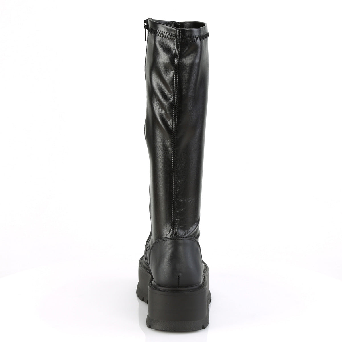 DemoniaCult Stivali da donna SLACKER-200 BLK STR VEGAN PELLE