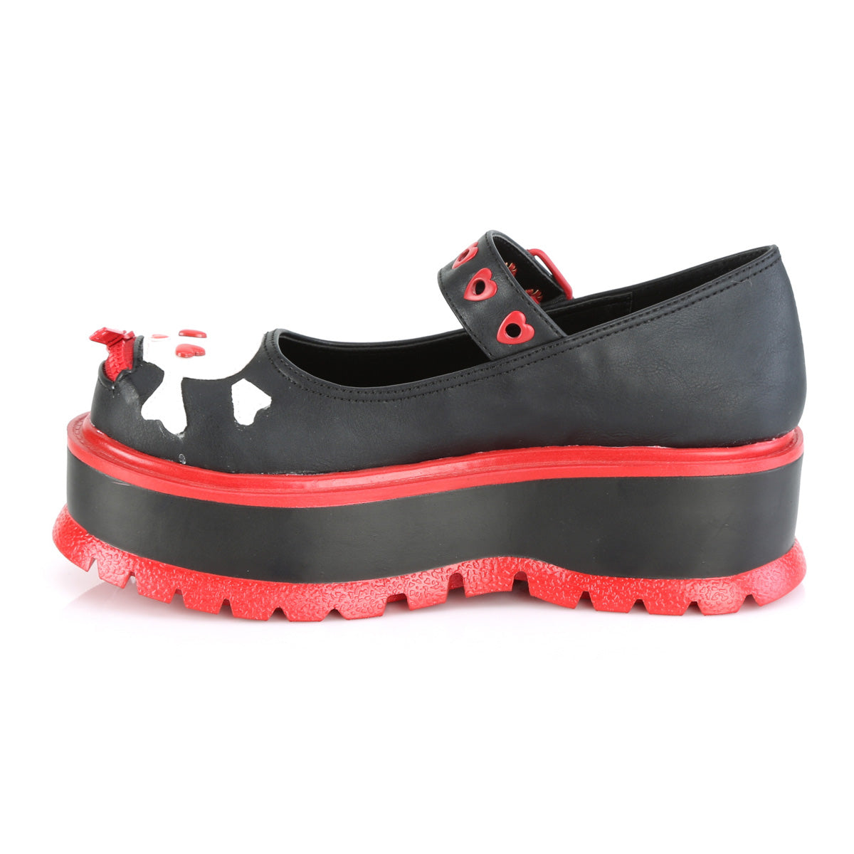DemoniaCult Pumps SLACKER-27 Blk Vegan Leather