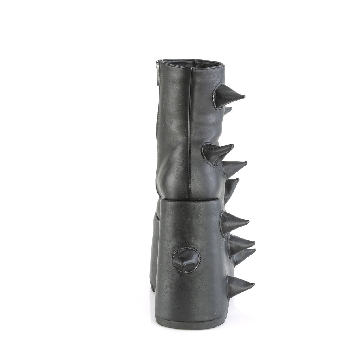 DemoniaCult Stivali alla caviglia SLAY-77 pelle vegana BLK