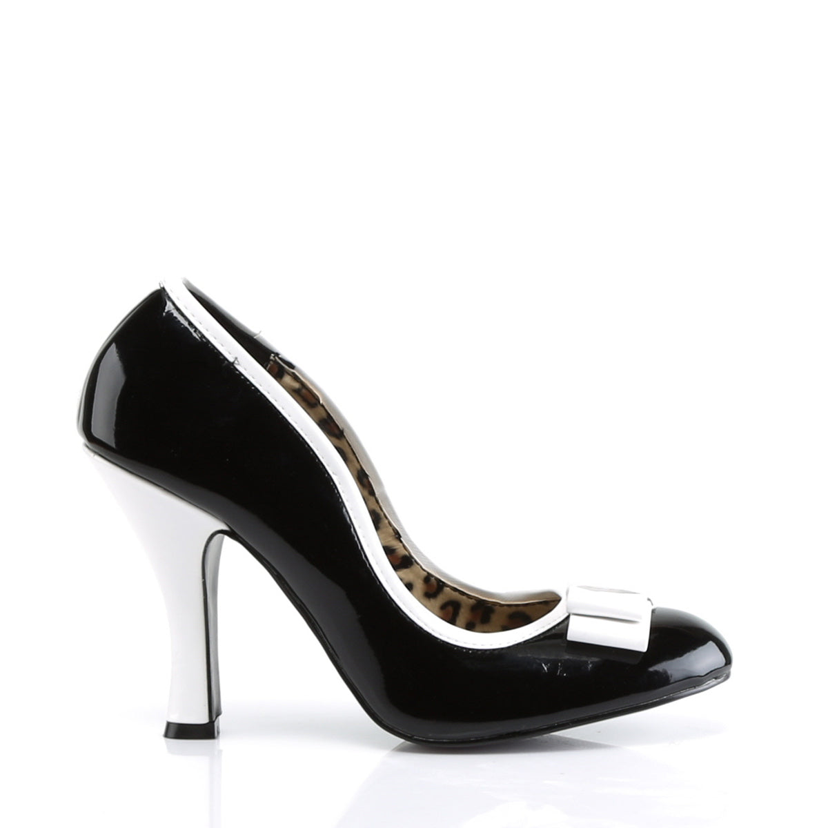 Pin Up Couture Pompe da donna SMITTEN-01 Blk-Wht Pat