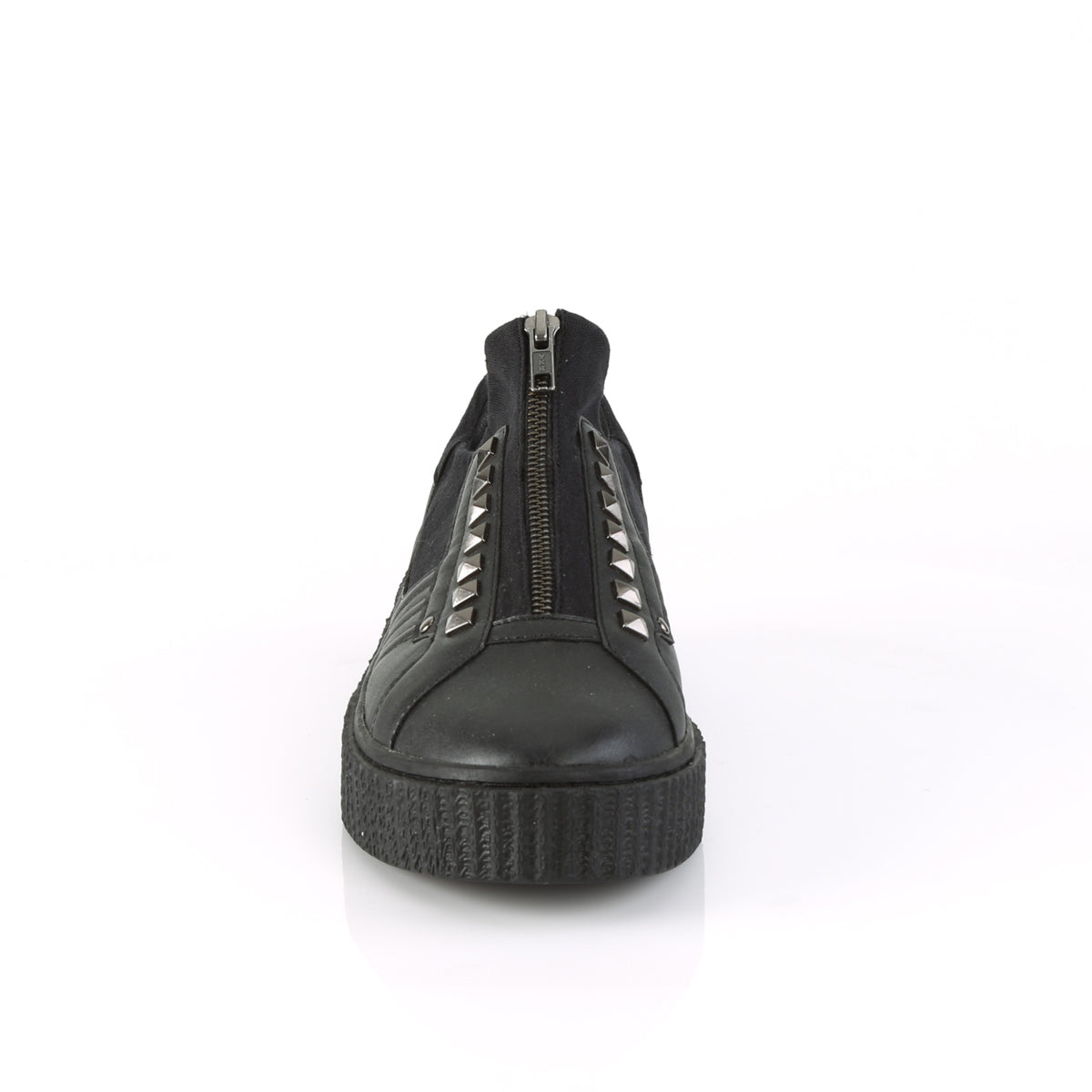 DemoniaCult Scarpa bassa maschile SNEEKER-125 BLK CANVAS-BLK PU