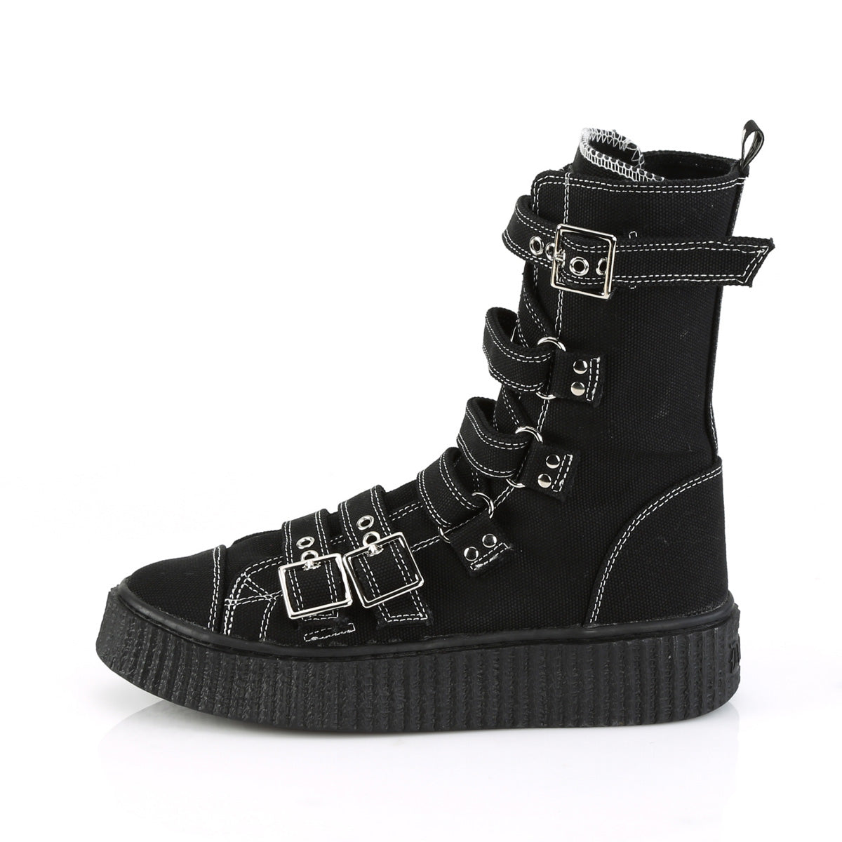 DemoniaCult Stivali alla caviglia da uomo SNEEKER-318 tela blk