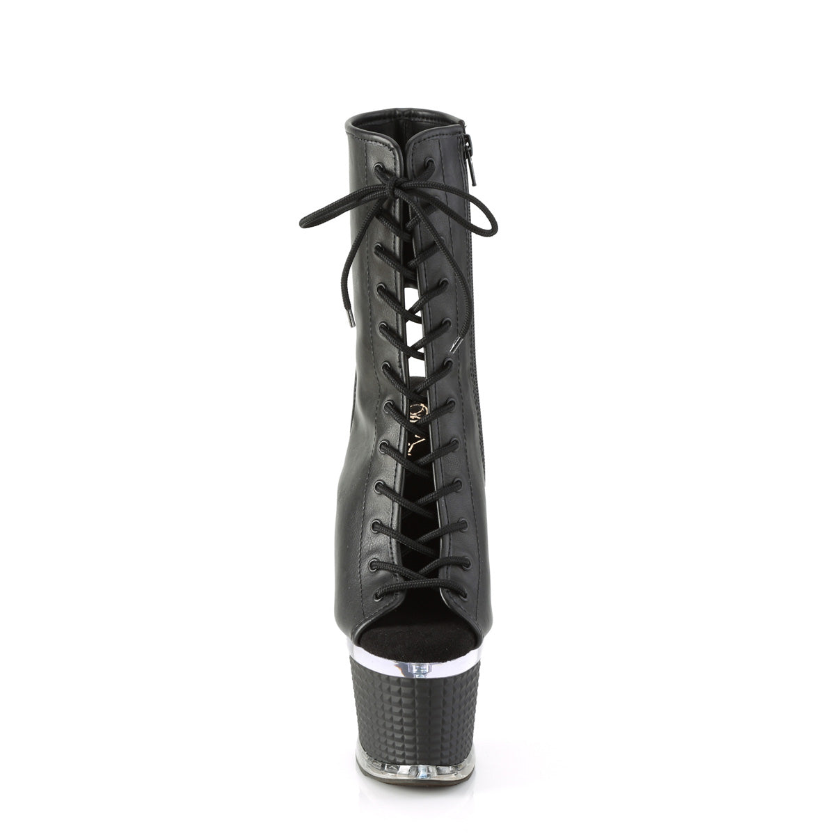 Pleaser Stivaletti SPECTATOR-1016 BLK in ecopelle / CLR-BLK opaco