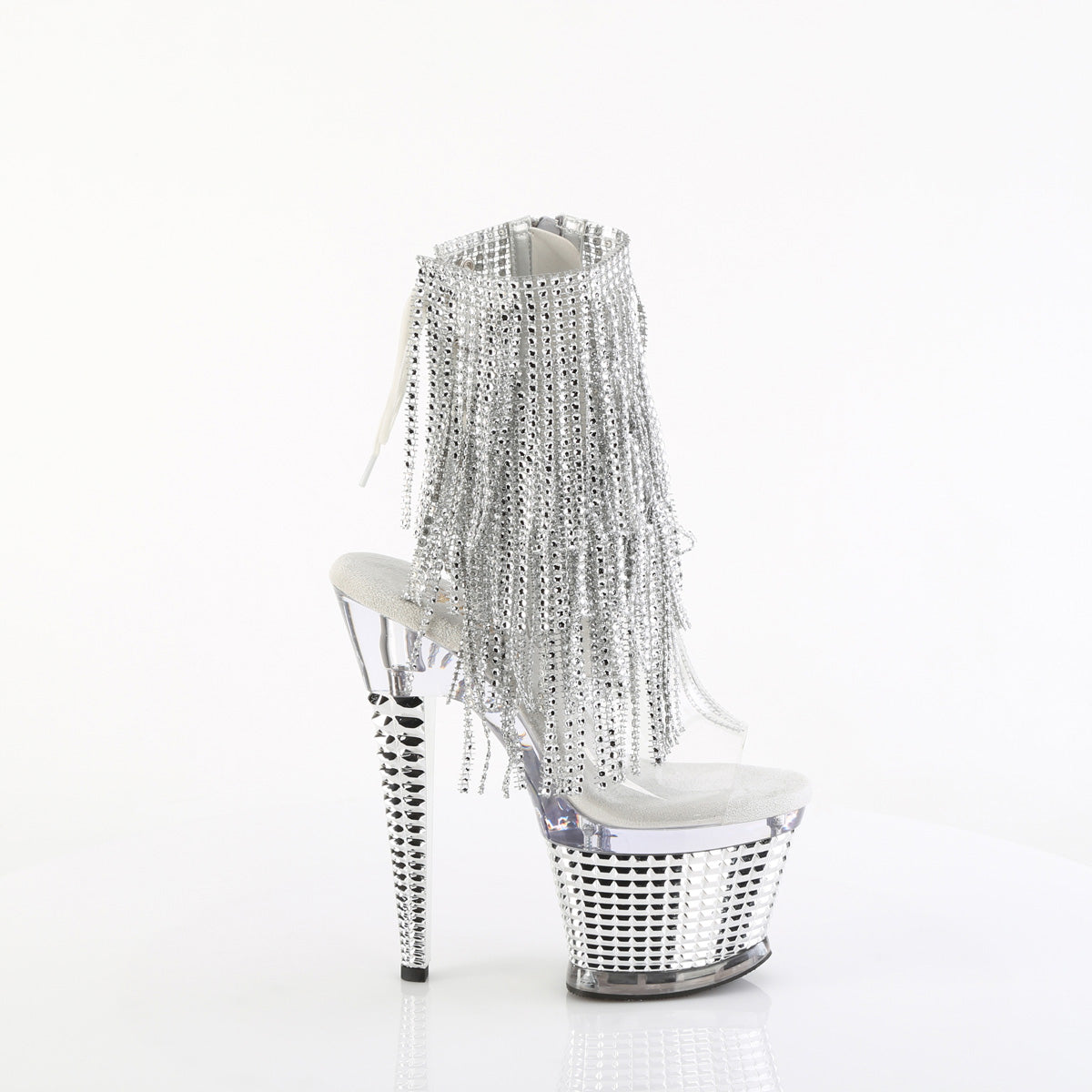 Pleaser SPECTATOR-1017rsf CLR-SLV/CLR-SLV Chrome