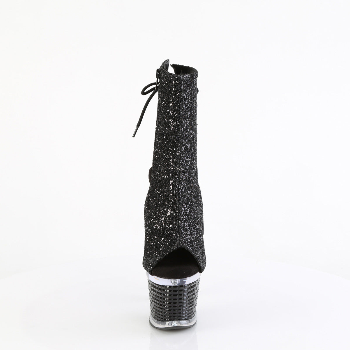 Pleaser Stivaletti SPECTATOR-1018g Blk Glitter / CLR-BLK