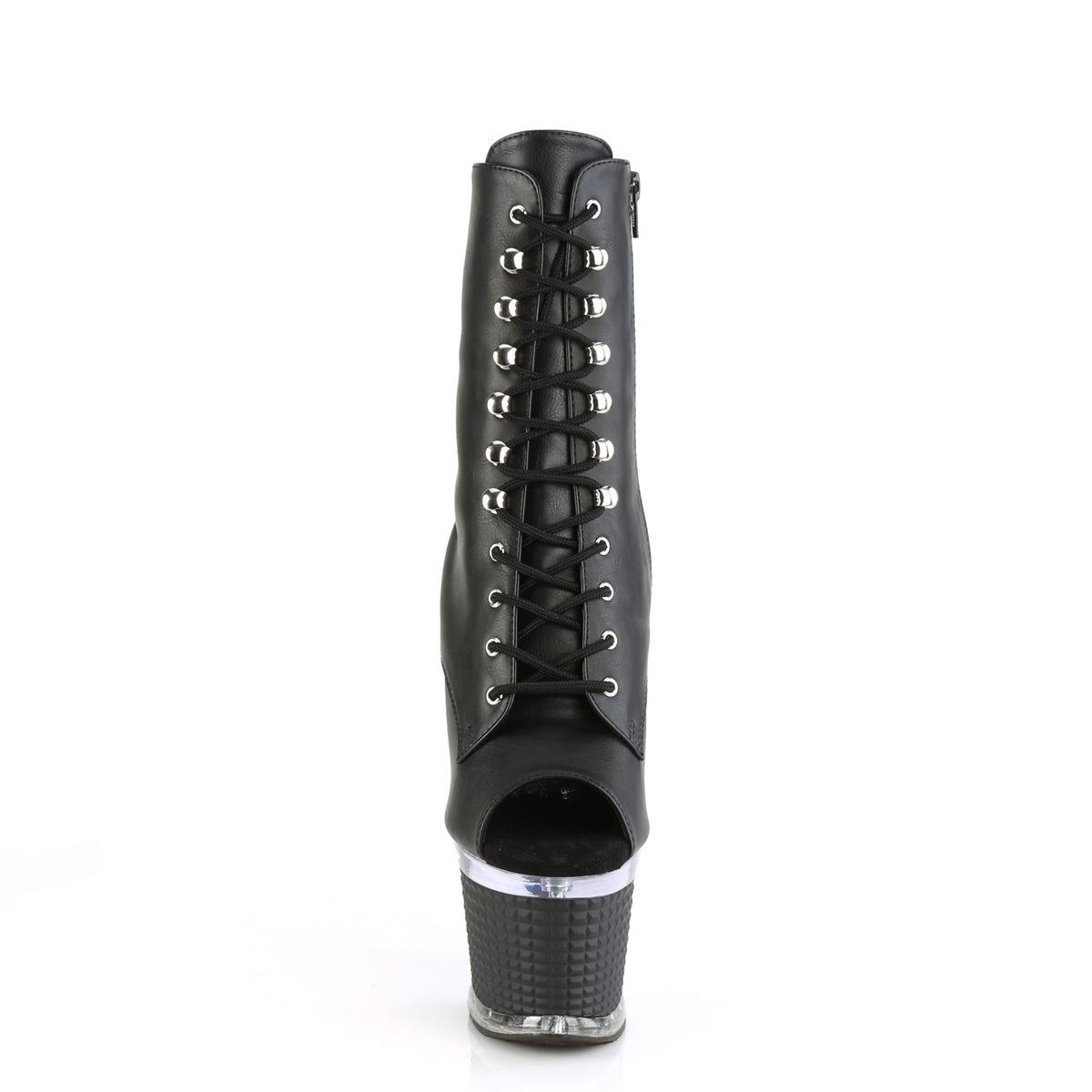 Pleaser Stivaletti SPECTATOR-1021 BLK in ecopelle / CLR-BLK opaco