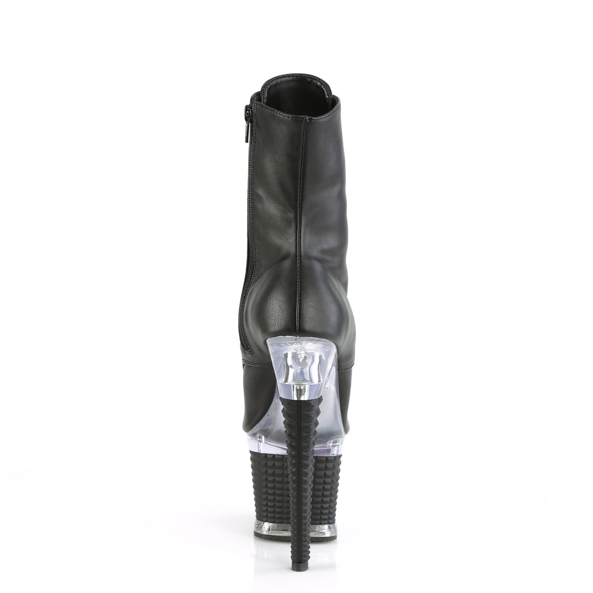 Pleaser Stivaletti SPECTATOR-1021 BLK in ecopelle / CLR-BLK opaco