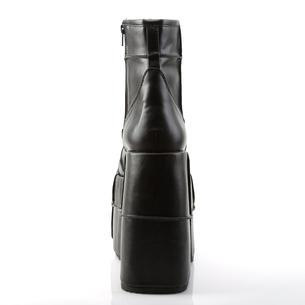 DemoniaCult Stivali da uomo STACK-201 pelle vegana BLK