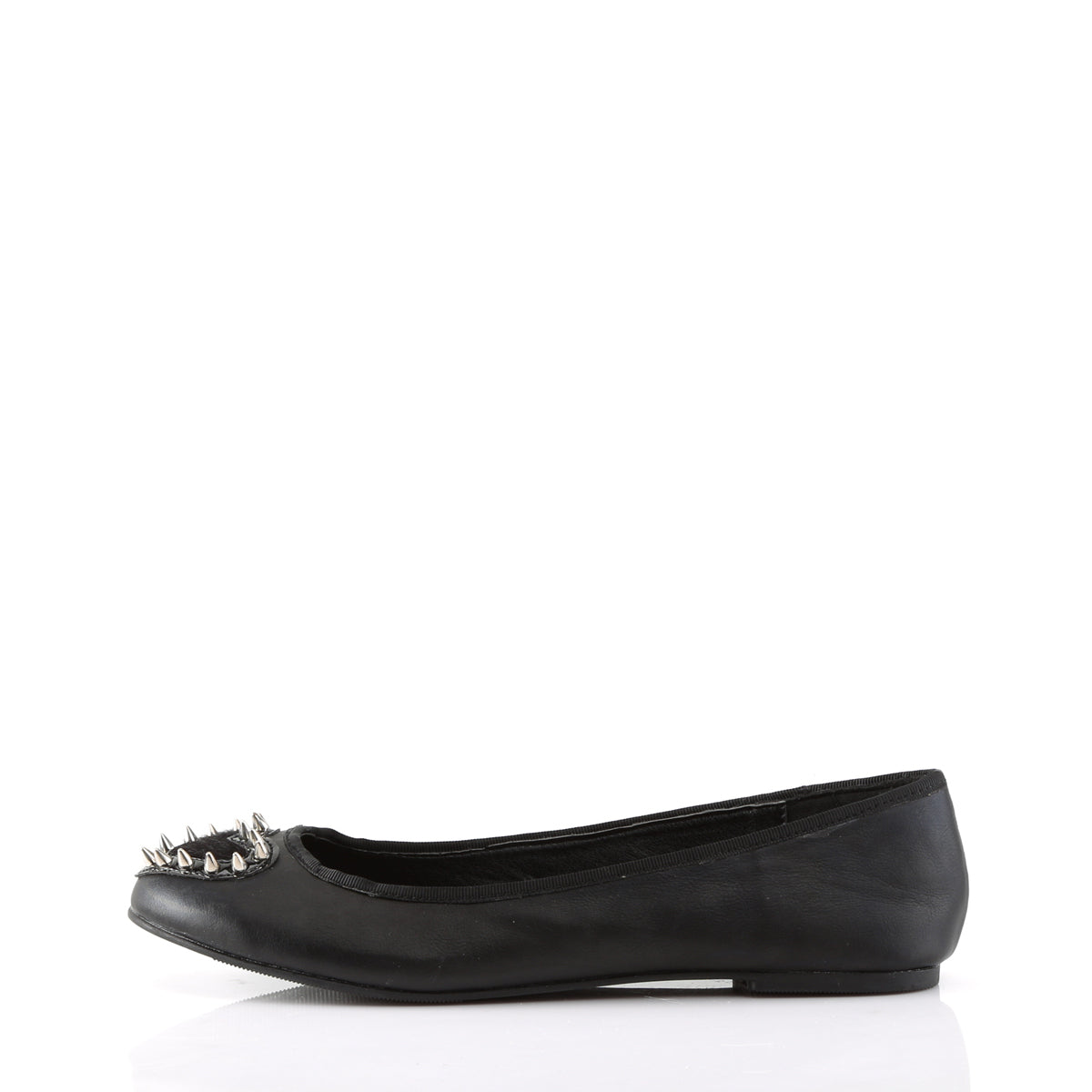 DemoniaCult Womens Low Shoe STAR-24 Blk Vegan Leather-Pony Faux Fur