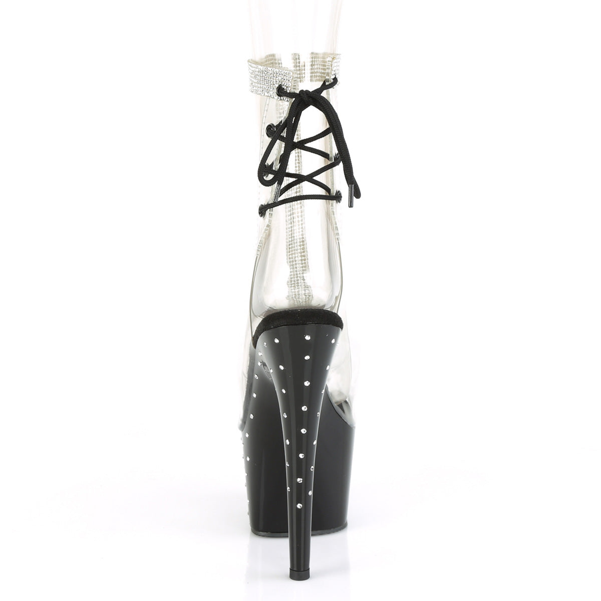 Pleaser Womens Ankle Boots STARDUST-1018C-2RS Clr/Blk