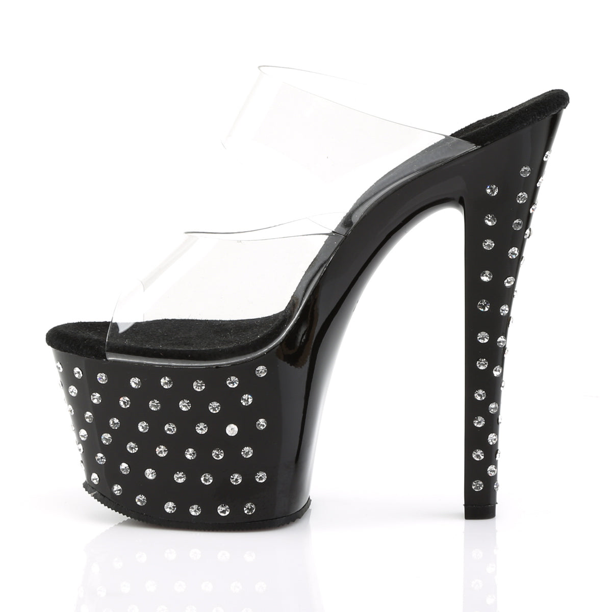 Pleaser Sandali da donna STARDUST-702 CLR / BLK