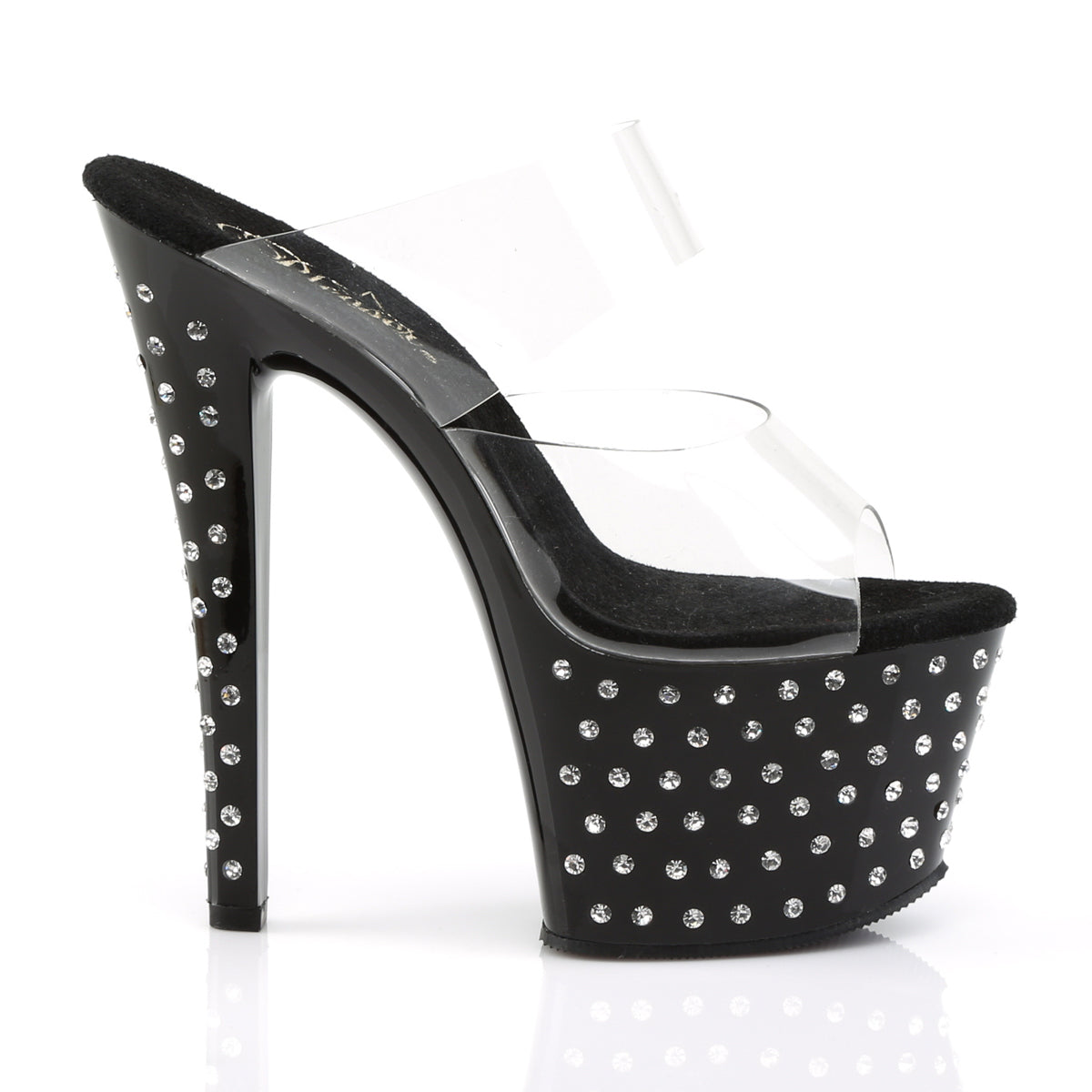 Pleaser Sandali da donna STARDUST-702 CLR / BLK