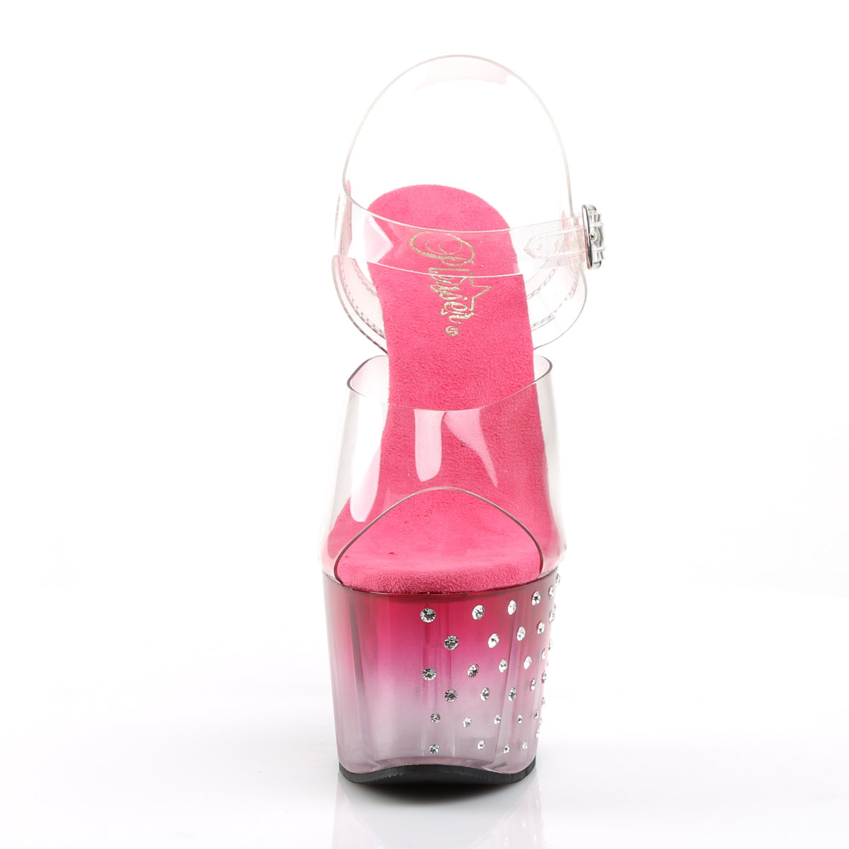 Pleaser Sandali da donna STARDUST-708T CLR / PINK-CLR