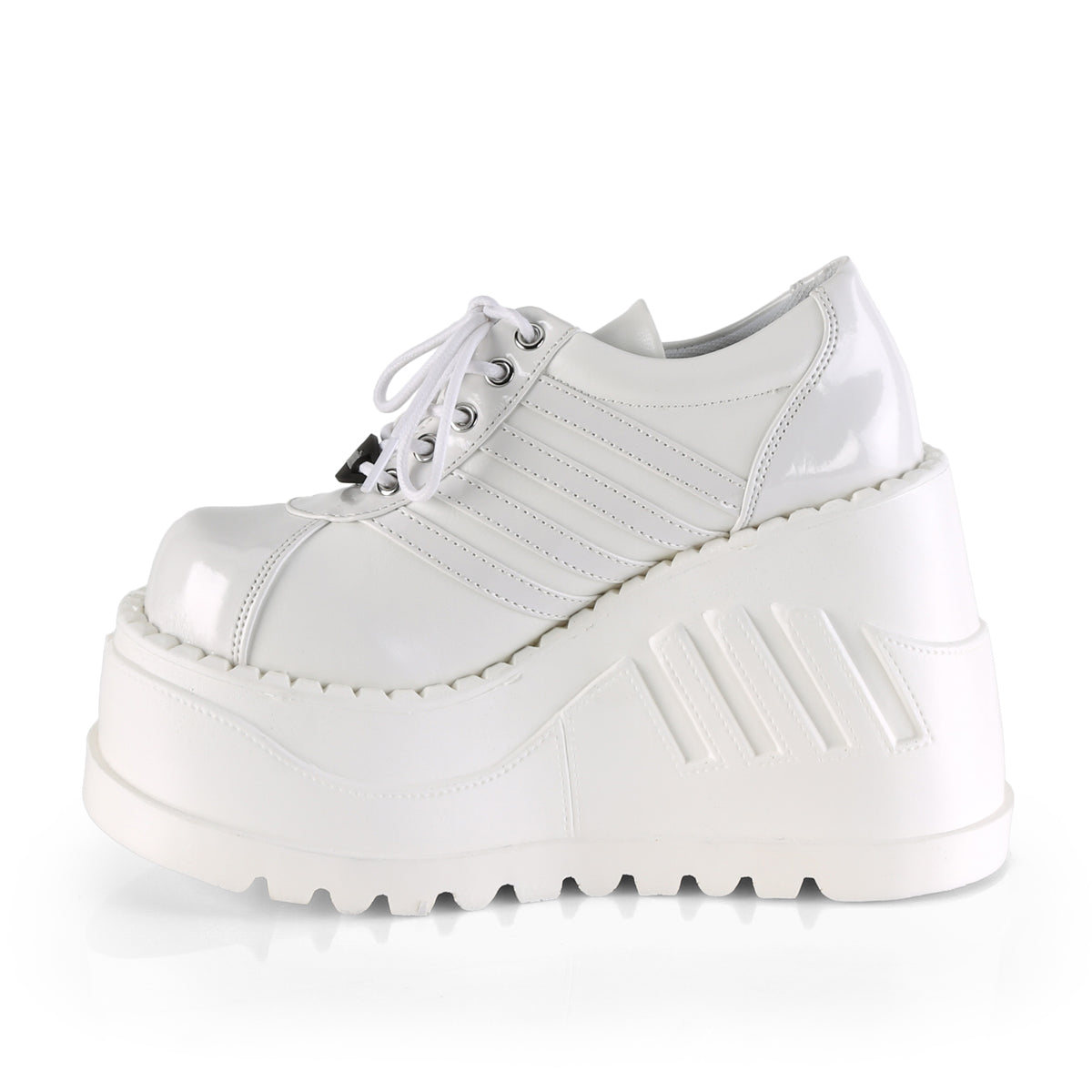 DemoniaCult Pompe da donna STOMP-08 pelle pat-vegan