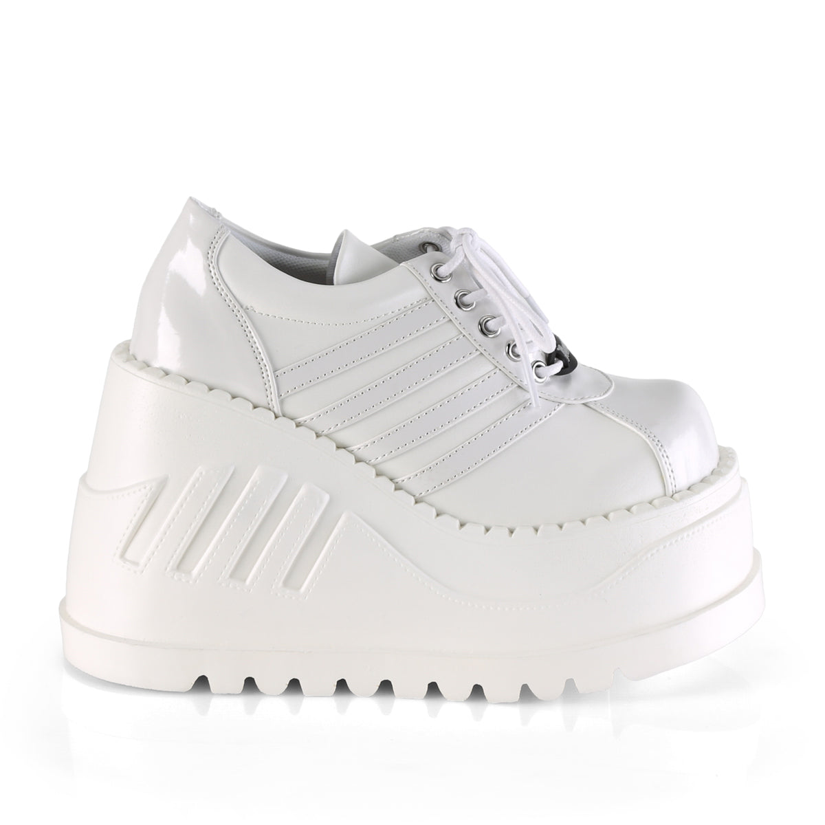 DemoniaCult Pompe da donna STOMP-08 pelle pat-vegan
