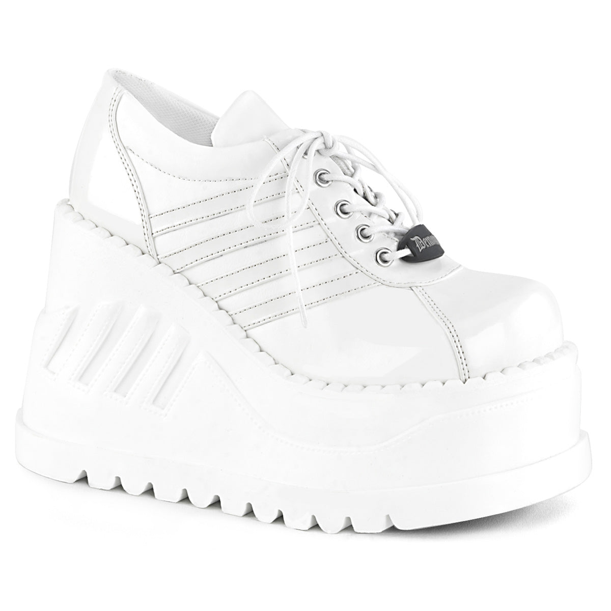 DemoniaCult Pompe da donna STOMP-08 pelle pat-vegan