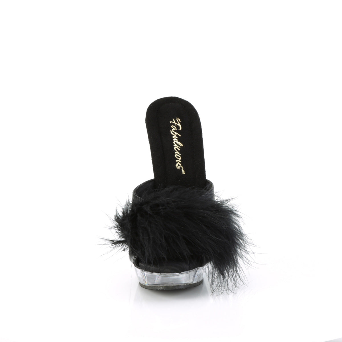 Fabulicious Sandali SULTRY-601F BLK PU-MARABOU Pelliccia / CLR