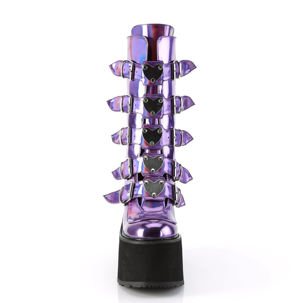 DemoniaCult Stivali da donna SWING-230 Holo viola
