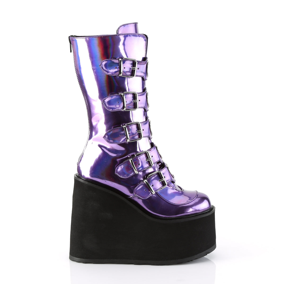 DemoniaCult Stivali da donna SWING-230 Holo viola