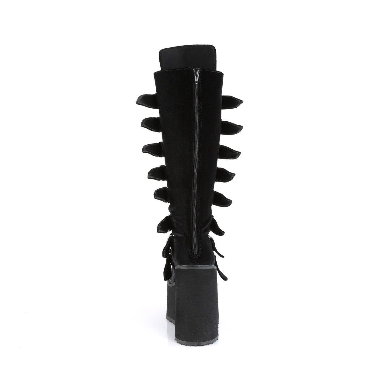 DemoniaCult Stivali SWING-815 velluto blk