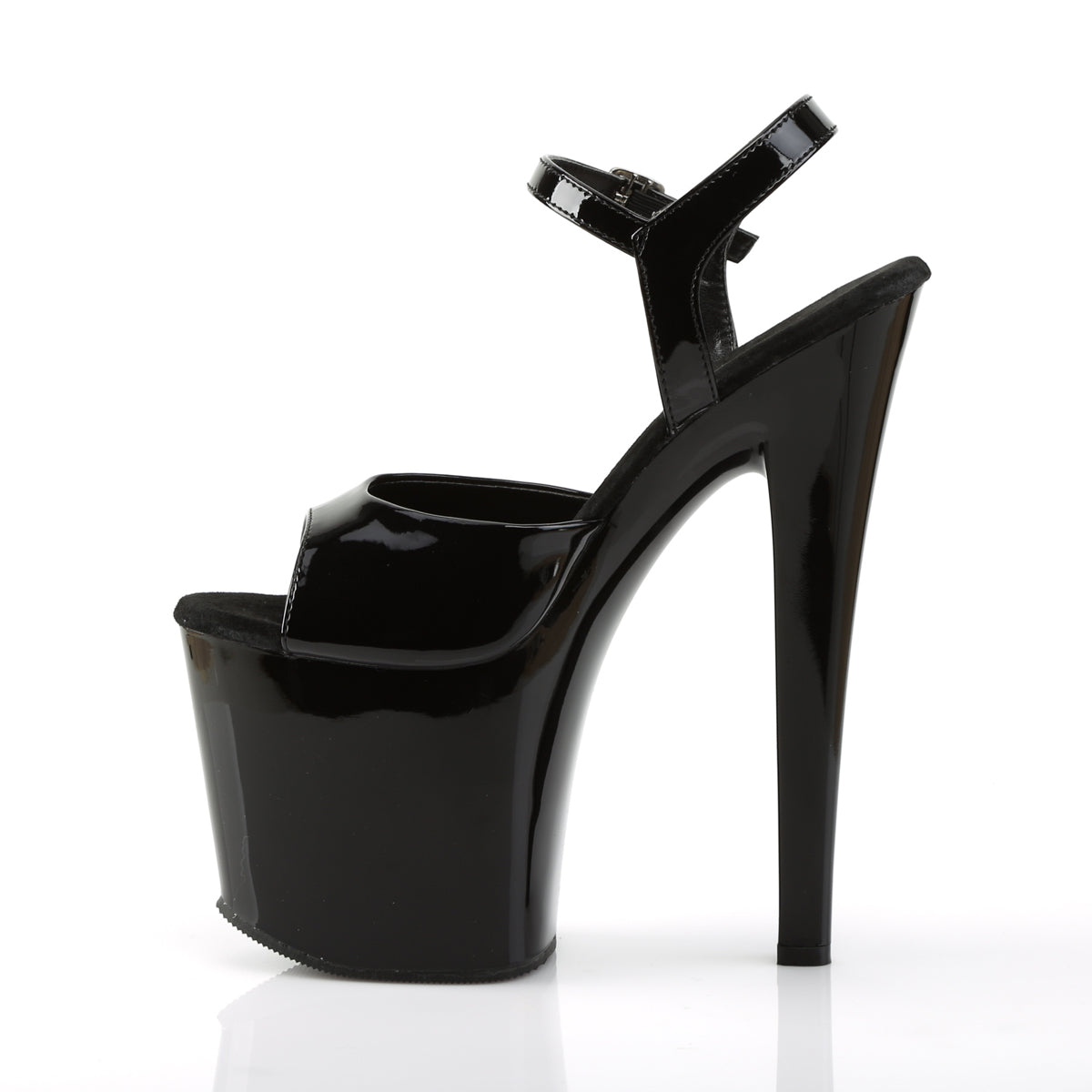 Pleaser Sandali da donna TABOO-709 BLK PAT / BLK