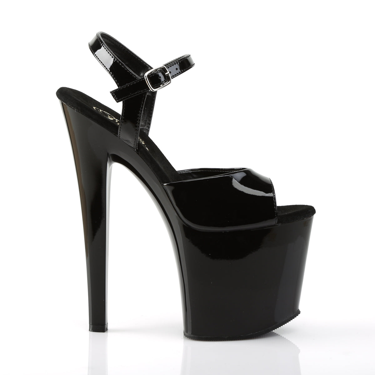 Pleaser Sandali da donna TABOO-709 BLK PAT / BLK