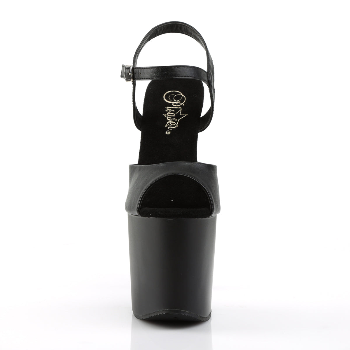 Pleaser Sandali da donna TABOO-709 BLK FAUX PELLE / BLK MATTE
