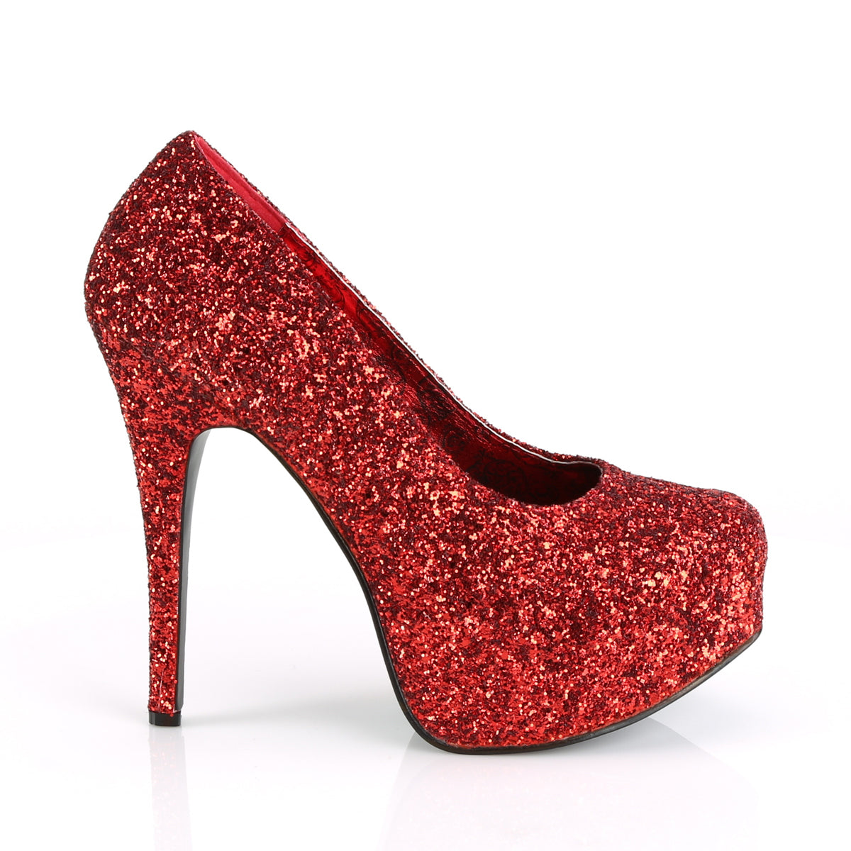 Pleaser Pink Label Pompe da donna TEEZE-06GW glitter rosso