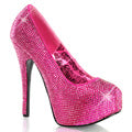 Bordello Pompe da donna TEEZE-06R H. rosa raso Rs