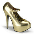 Bordello Da donna TEEZE-07 Gold Met Pu