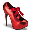 Bordello Pompe da donna TEEZE-09 Red Met Pu