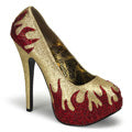 Bordello Pompe da donna TEEZE-27 GOLD MINI GLTR-RED RSTN